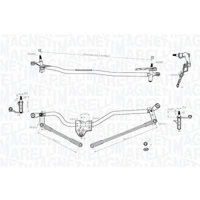 Imagen de Varillaje de limpiaparabrisa MAGNETI MARELLI 085570750010