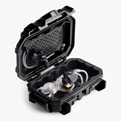 Imagen de in Ear monitor Funda protectora para IEM, resistente al agua, fabricado en Estados Unidos, adecuado KZ ZS10/ZS10 Pro/ZSN/ZST/AS10/AS16/Sure SE215 CL/SE201 K, color negro