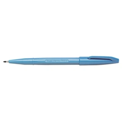 Imagen de Pentel Sign Pen S520 Bolígrafo con punta de fibra, color azul celeste Lote 12