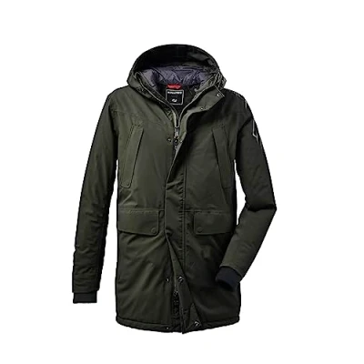 Imagen de killtec Hombre Parka funcional con capucha KOW 115 MN PRK, dark olive, M, 37156 000