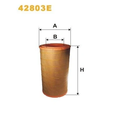 Imagen de WIX FILTERS 42803E Filtro de aire 522 281 Cartucho filtrante