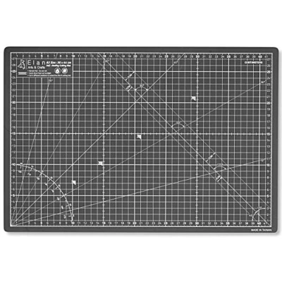 Imagen de Elan Base de Corte A3 Negro, Autocicatrizante, Tabla A3, Cutting Mat Manualidades, Tapete 44x30 Alfombrilla