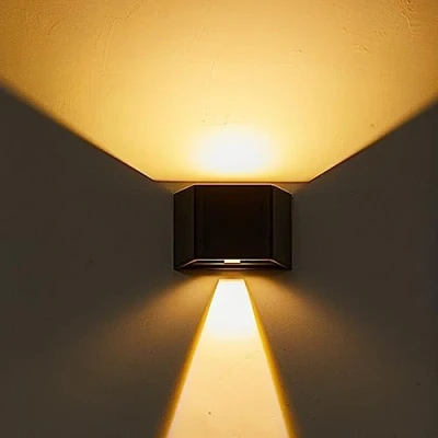 Imagen de wonderlamp Aplique LED Solar ajustable 2.7W con sensor crepuscular Alero Negro, Luz neutra 3000K, IP54