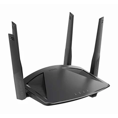 Imagen de D Link DIR X1860 Router Gaming Wi Fi 6 1800 Mbps, control por voz Alexa, Google Home, seguridad wifi WPA3, MU MIMO, dual band, Triple VLAN comp FTTH, parental, 4 x LAN Gigabit, 1x WAN Gigabit