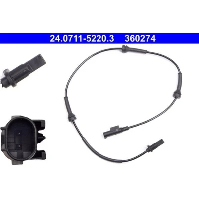 Imagen de ATE 24.0711 5220.3 Sensor de ABS 706 FIAT: 500 Hatchback