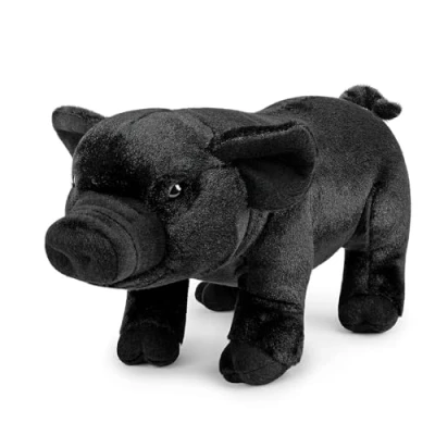 Imagen de lilizzhoumax Peluche De Cerdo Negro 35cm/14 Lindas muñecas Relleno roedores Suave Juguetes Animales Salvajes, Regalo para Amigos Y Niños muñeco