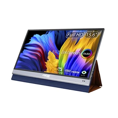 Imagen de ASUS ZenScreen OLED MQ16AH Monitor portátil de 15,6&quot;, 1080p, FHD, OLED, USB C, HDMI, Smart Cover, Externo Viaje para portátil, PC, Macbook, móvil, PS4, Switch