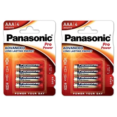 Imagen de Panasonic Pro Power AAA 4+4 Single Use Battery Alcalino 1,5 V Pilas (Single Battery, AAA, Alcalino, Cilíndrico, V, 8 Pieza(s))