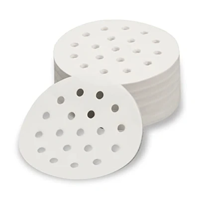 Imagen de VERTES Papel antiadherente para hamburguesas, Hojas con un diámetro de 10 cm, 1000 unidades en juego, recubiertas cera y aptas alimentos, uso profesional la prensa hamburguesas