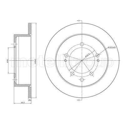 Imagen de Disco de freno METELLI 23 1650C