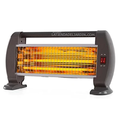 Imagen de Estufa de cuarzo. 3 niveles potencia: 400, 800 y 1.200 W. 2 barras Emisión instantánea calor