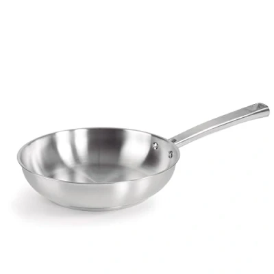 Imagen de LACOR 45426 Sartén Foodie, Acero Inoxidable 18/10, Sin Antiadherente,Mango Ergonómico, Natural y Ecológica, Compatible con toda Cocina, Horno, Apta Lavavajillas, 26x19x6 cm
