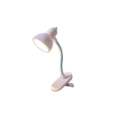 Imagen de anso Mini lámpara de lectura LED con abrazadera para lectura, luz nocturna, libro leer, mesita noche, clip 12 cm (rosa)