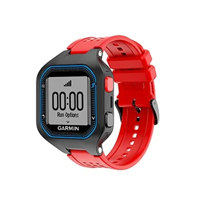Imagen de WIIKAI Compatible con Garmin Forerunner 25 Correas para Relojes, Correa de Pulsera Reemplazo.(Rojo)