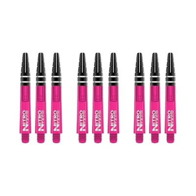 Imagen de RED DRAGON Nitrotech Palos intermedios para Dardos, Color Rosa, 3 Juegos por Paquete (9 Tallos en Total)