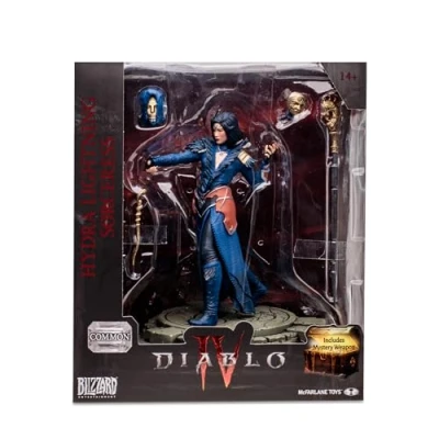 Imagen de McFarlane Diablo IV Collection, Escultura Hechicera, Figura del Videojuego decorativa 15cm con accesorios y un arma de juguete secreta, para fans coleccionistas, +14 años, Bizak (64386723)