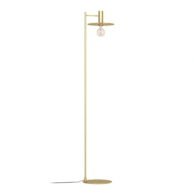 Imagen de EGLO Escandell Elegante lámpara de pie para el salón, adecuada colocar en un rincón, fabricada metal, latón cepillado, con portalámparas E27 y una altura 156 cm