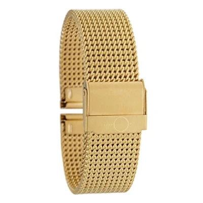 Imagen de Eichmüller Correa de reloj BandOh acero inoxidable Malla milanesa Chapado en oro PVD., oro, 18 mm, Pulsera