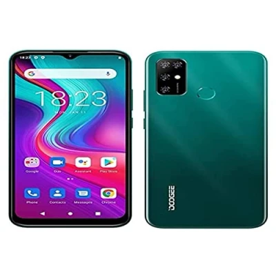 Imagen de Teléfono Móvil Android 11 DOOGEE X96 Pro, Octa Core 4GB RAM 64GB ROM, Batería 5400mAh, Cámara Cuádruple 13MP, Pantalla HD+ 6,52 Pulgadas, Smartphone Dual SIM + SD (3 Ranuras), Huella Digital Verde