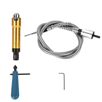 Imagen de eje flexible, 6 mm Cable de flexible Herramienta amoladora giratoria taladro eléctrico 0.5 para pulido, grabado, taladrado, corte, rectificado, tallado, conformado y lijado