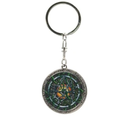 Imagen de ABYSTYLE CTHULHU Llavero Lenticular Necronomicon, multicolor, diamètre 4 cm