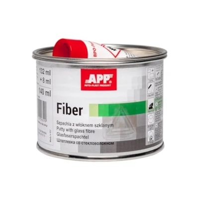 Imagen de APP Fiber Masilla de poliéster con fibra vidrio para carrocería coche, ideal también metal, hierro, plástico, aluminio, hormigón y madera Verde 140 ml