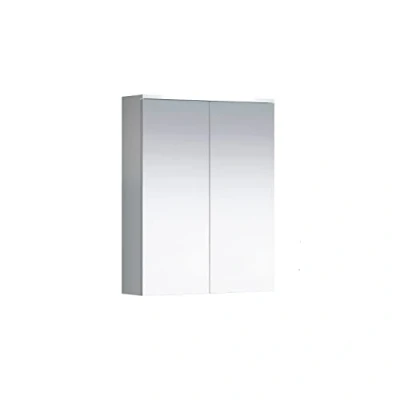 Imagen de trendteam smart living Wons Armario con Espejo, Madera de ingeniería, Color Blanco Lacado Brillante, 60 x 78 18 cm