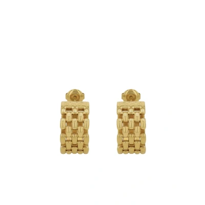 Imagen de JOOP! Pendientes de aro acero inoxidable para mujer, 2 cm, dorados, se entregan en una caja regalo joyería, 2038976
