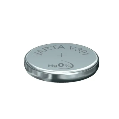 Imagen de Varta pila de botón V8GS / V391, reloj 1,55V, pilas en un blíster original 1 unidad, Plata