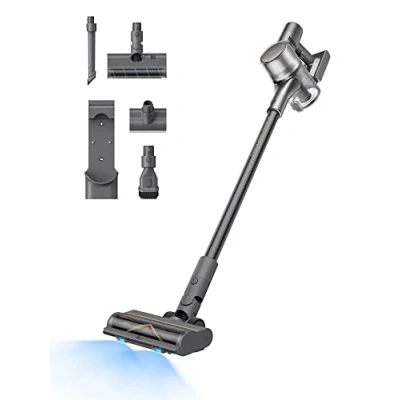 Imagen de dreame R20 Aspirador inalámbrico, Succión Potente 190 AW, Funcionamiento 90 min, Detección de Suciedad, Pantalla LED, Luces LED Azules, Diseño antienredos, para hogar, Pelo Mascotas, Alfombras