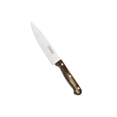 Imagen de Tramontina Cuchillo de cocina 15 cm, acero inoxidable, mango madera, apto para lavavajillas