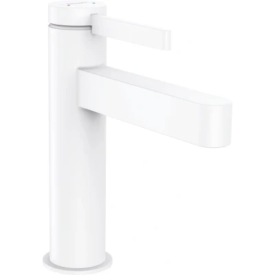 Imagen de hansgrohe Finoris Grifo monomando de lavabo 110 con vaciador automático, blanco mate, 76020700