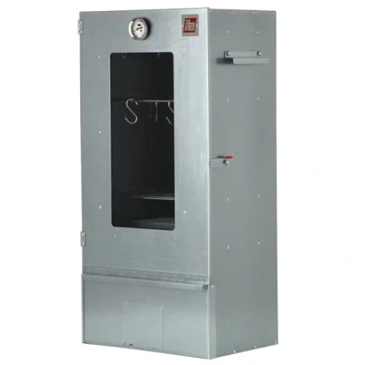 Imagen de ITA Horno para ahumar 7000, 81 x 28 40 cm, de acero inoxidable, con ventana, profesional, termómetro y accesorios, resistente a la corrosión, duradero, carne, pescado, queso, salchichas