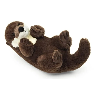 Imagen de Uni Toys Eco Line Nutria de espalda 100% material reciclado 26 cm (longitud) peluche