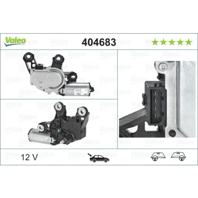Imagen de VALEO ORIGINAL PART 404683 Motor del Limpiaparabrisas 12 posterior para dirección izquierda/derecha