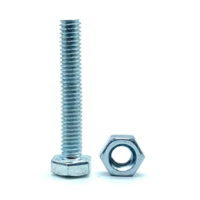 Imagen de DOJA Barcelona Tornillos Con Tuerca 10 Hexagonales Tuercas M14x80mm en Acero Galvanizado y Tuercas, Tornillo Roscado Tuerca, Pernos Cabeza Hexagonal