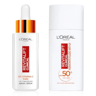 Imagen de L&#039;Oréal Paris Rutina Revitalift Clinical Serum y Fluido SPF con Vitamina C