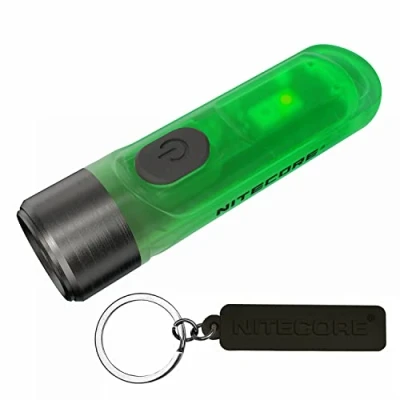 Imagen de Nitecore Tiki GITD 300 lúmenes cuerpo luminoso USB C recargable EDC llavero linterna con etiqueta