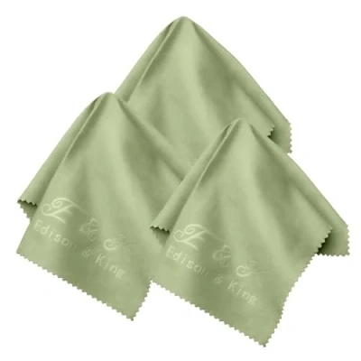 Imagen de Gamuza limpia gafas grande 50% biodegradables microfibra paquete de 3 (40x30cm) Toallitas