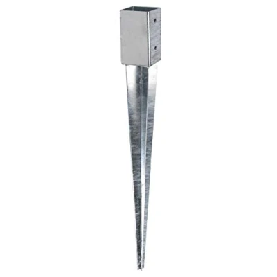 Imagen de Alberts 208288 Anclaje Para enterrar, postes de madera cuadrados y redondos, Galvanizado en caliente, 61 x mm, Longitud total 750 mm