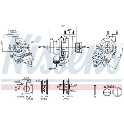 Imagen de Turbocompresor, sobrealimentación NISSENS 93607