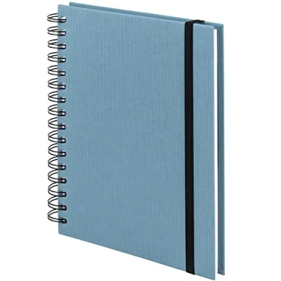 Imagen de Rössler Papier 1875452151 S.O.H.O. Cuaderno Wire O con cierre elástico, DIN A5, 21,8 x 15,5 2 cm, 80 hojas, denim, 1 unidad