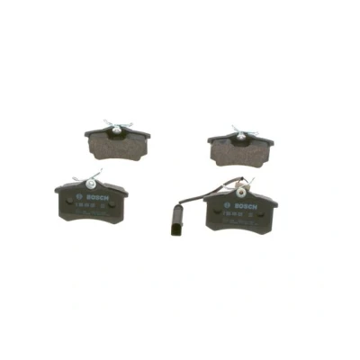 Imagen de BOSCH 0 986 494 025 Juego de pastillas freno Low Metallic con sensor desgaste incorporado Chapa antichirridos, instrucciones montaje