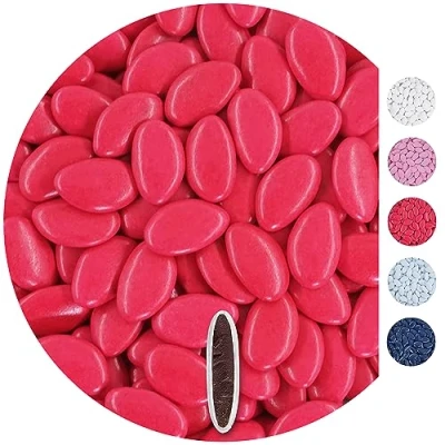 Imagen de EinsSein 0,5kg Peladillas de Chocolate boda bautizo rosa candy bar surtido choco corazones almendras caramelos bombones confeti detalles para invitados regalos botes colores san