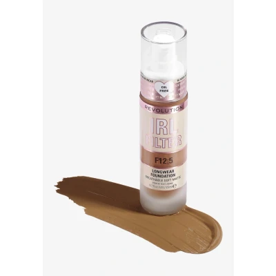 Imagen de Makeup Revolution, IRL Filter Longwear Foundation, Medium to Full Coverage, F12.5, 23ml