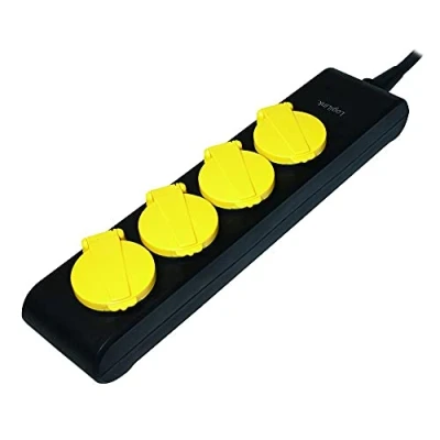 Imagen de Toma De Salida Logilink, 4 Tomacorrientes Schuko, Exterior, Ip44