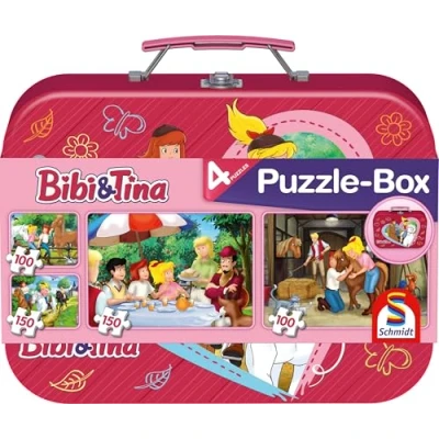 Imagen de Schmidt Puzzle 56509 Bibi y Tina, la Caja de Metal, 2 x 100 150 Piezas
