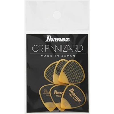 Imagen de Ibanez ppa16hsgye asistente serie, arena Grip Púas 6 unidades, 1,0 mm), color amarillo