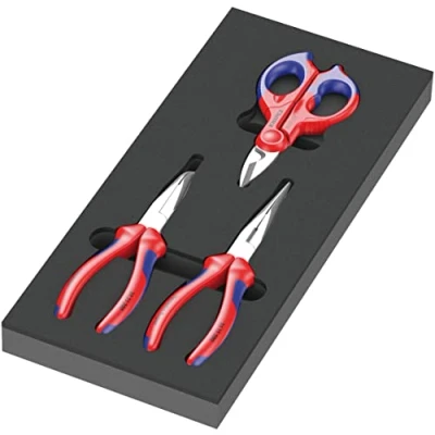 Imagen de Wera 05150181001 9781 Depósito de espuma juego alicates KNIPEX Set 2, 3 piezas