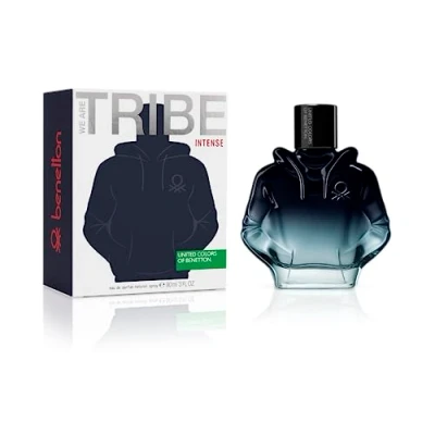 Imagen de United Colors of Benetton We Are Tribe Intense, Eau de Parfum Hombre, Larga duración, Fragancia joven, moderna e intensa, Notas lavanda, madera, ámbar y frutales, uso diario, 90 ml